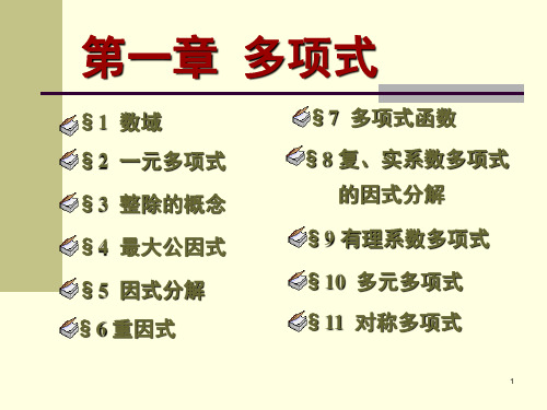 高等代数北大版1-4ppt课件