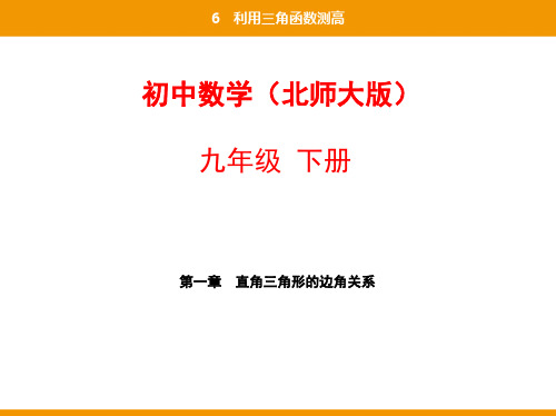 06-第一章6利用三角函数测高