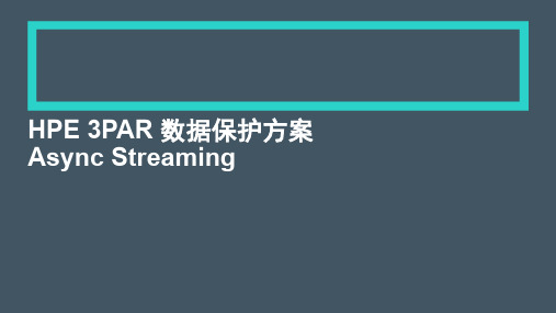 HPE 3PAR 数据保护方案