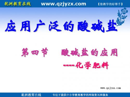 化学：7.4 酸、碱、盐的应用 课件(沪教版 九年级)