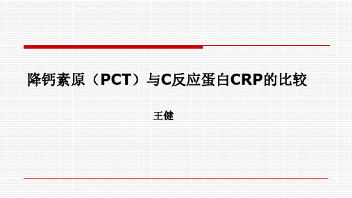 降钙素原(PCT)与C反应蛋白CRP的比较