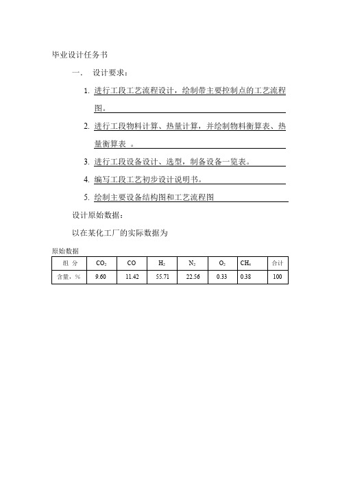 年产三万吨合成氨厂变换工段工艺设计