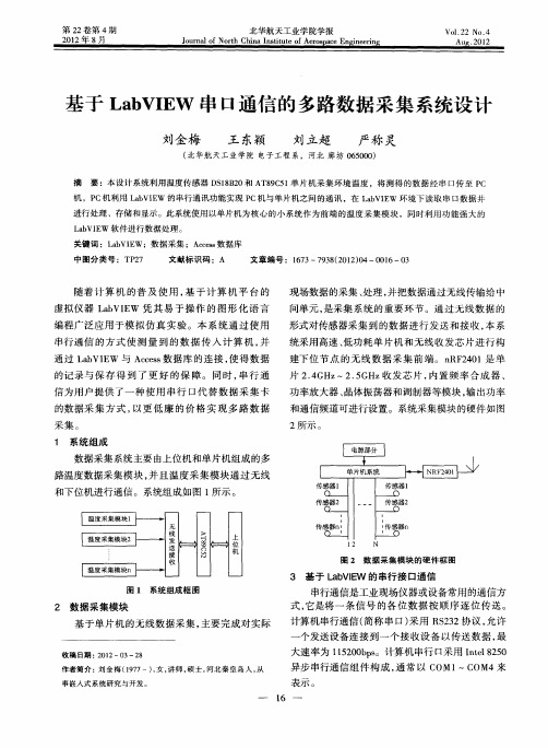 基于LabVIEW串口通信的多路数据采集系统设计