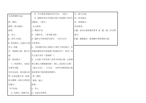 《西部地平线上的落日》《云海》导学案3