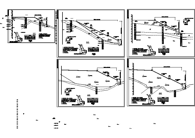 非常细致的护坡及挡土墙施工图