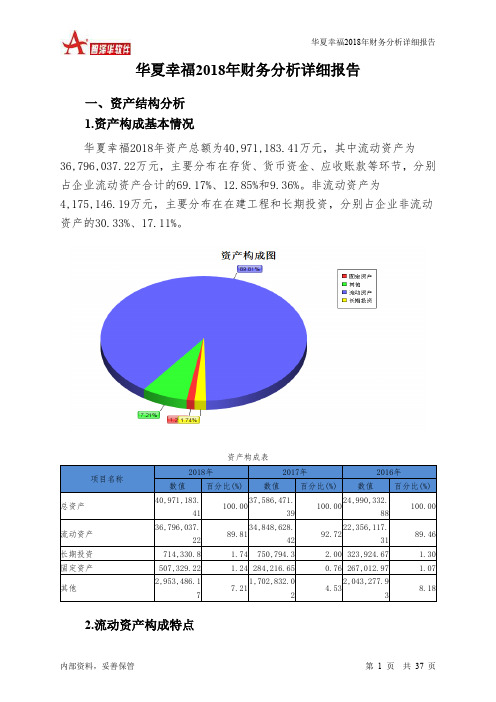 华夏幸福2018年财务分析详细报告-智泽华