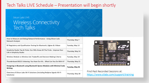 Silicon Labs Bluetooth Xpress 模块设计指南说明书