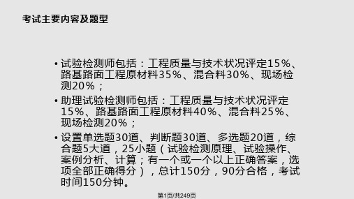 道路工程实验检测PPT课件