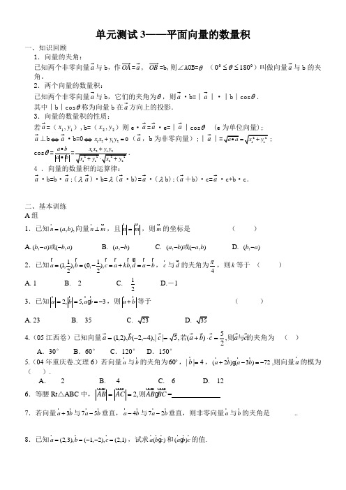 高二数学下册单元测试试题11