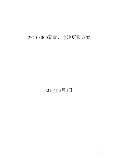 EMC_CX硬盘、电池更换方案