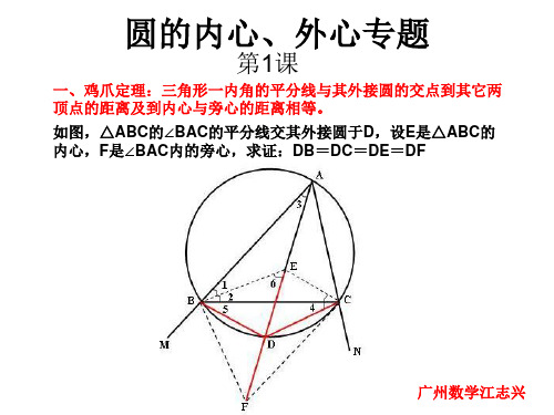 圆的内外心专练