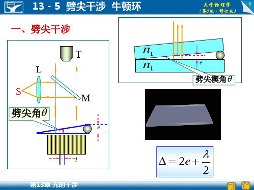 13-5 劈尖干涉  牛顿环