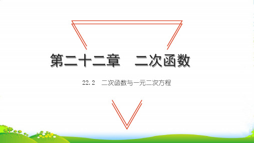 2022九年级数学上册 第22章 二次函数22.2 二次函数与一元二次方程习题课件 新人教版