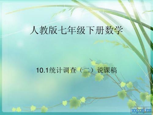 10.1统计调查