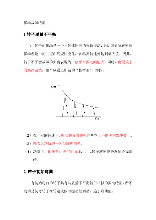 振动故障特征