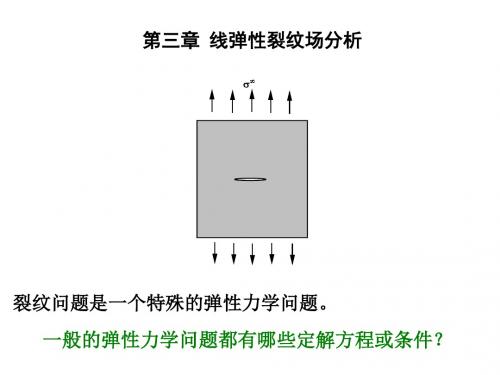 断裂力学讲义ch3-线弹性断裂力学_821005759