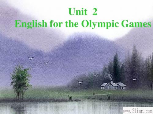 七年级英语下册：Module 6 Unit 2 English for the Olympic Games课件(外研版)