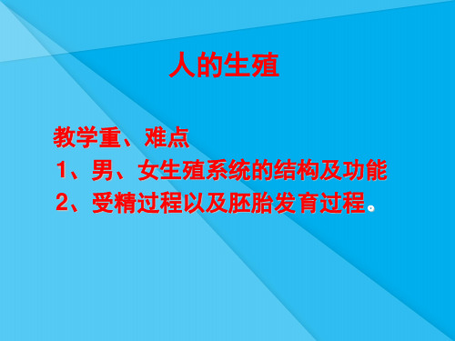 人的生殖ppt32(4份) 人教版3优秀课件