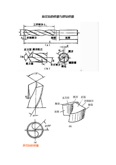 麻花钻的修磨与群钻修磨
