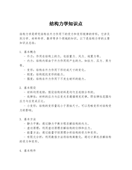 结构力学知识点