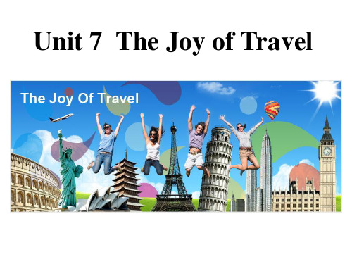 Unit 7 The Joy of Travel