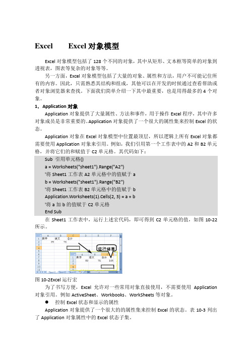 Excel    Excel对象模型