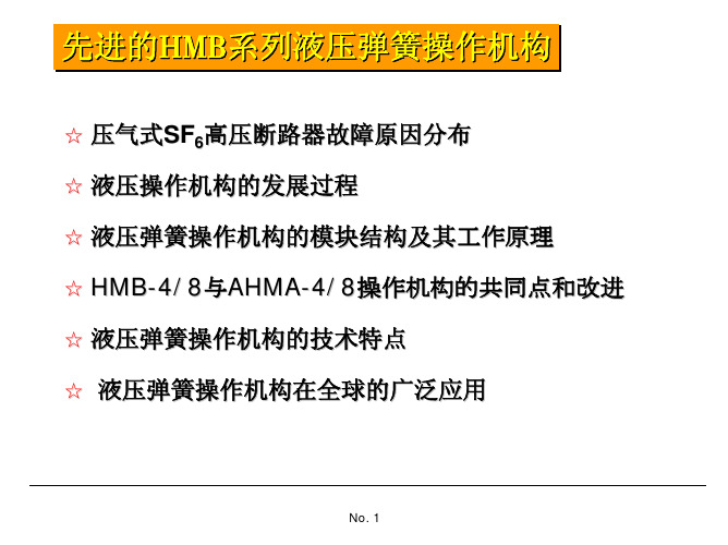 HMB液压弹簧机构介绍