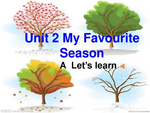 PEP人教版小学英语五年级下册《Unit2 My favourite season A let’s learn》课件