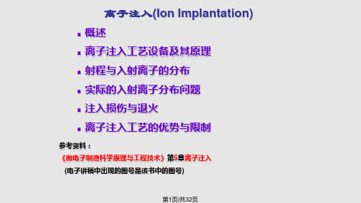 离子注入法介绍PPT课件