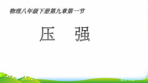 人教版初中物理八年级下册第九章第一节压强说课(共24张PPT)