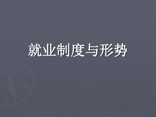 就业制度与形势ppt课件