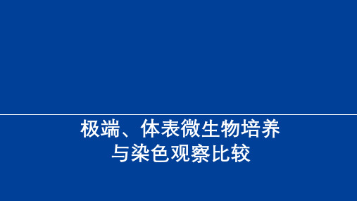 7极端微生物培养与观察学习资料