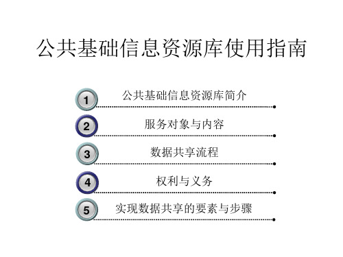 公共基础信息资源库使用指南-20160705