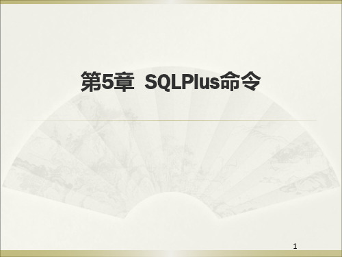 第5章 SQLPlus命令