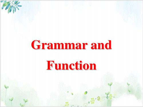 外研 高中英语必修4Module 1GrammarPPT课堂课件(38页)