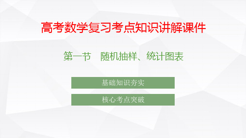 高考数学复习考点知识讲解课件49 随机抽样 统计图表