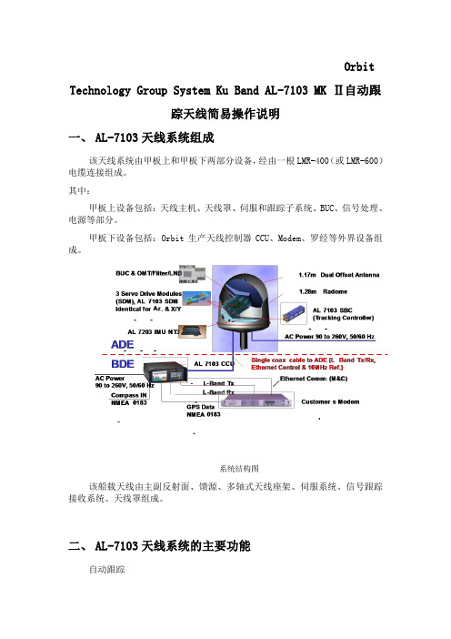 Ku AL-7103 MK2简易操作说明