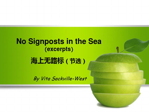 No Signposts in the Sea(excerpts) 海上无路标