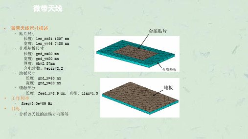 微波仿真论坛微带天线练习课件