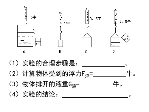 1.3 水的浮力2(浙教版新教材)