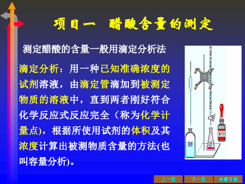 项目一醋酸含量测定