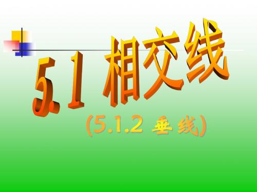 人教版七年级下数学《5.1.2垂线》课件