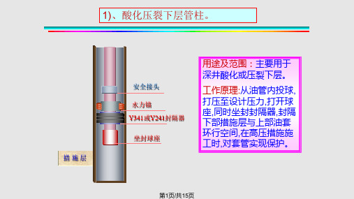 酸化压裂管柱PPT课件