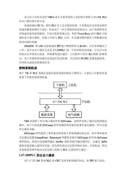 VB与S7-200通讯