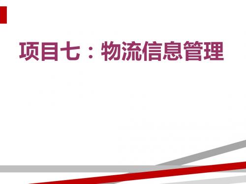 物流信息管理课件(PPT113页)