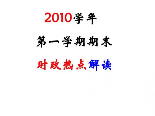 2010年国内十大新闻解读