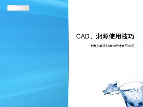 CAD绘图湘源试用的技巧40页