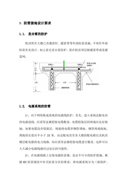 防雷接地设计要求