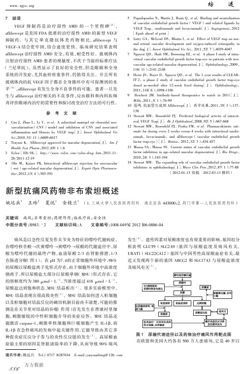 新型抗痛风药物非布索坦概述