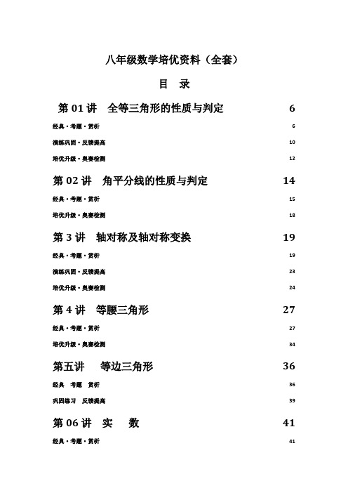 八年级数学培优资料(全套)